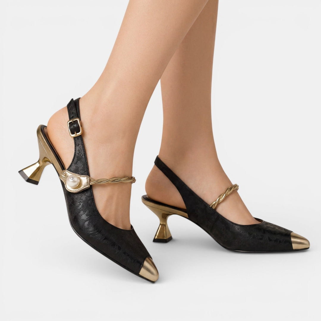 Sandalias de moda mujer, tacón bajo ancho, calzado femenino versátil para verano y elegancia.