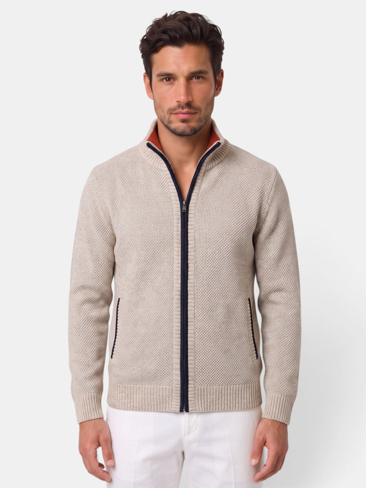Suéter de hombre afelpado de punto, cálido para invierno. Ideal para el frío.
