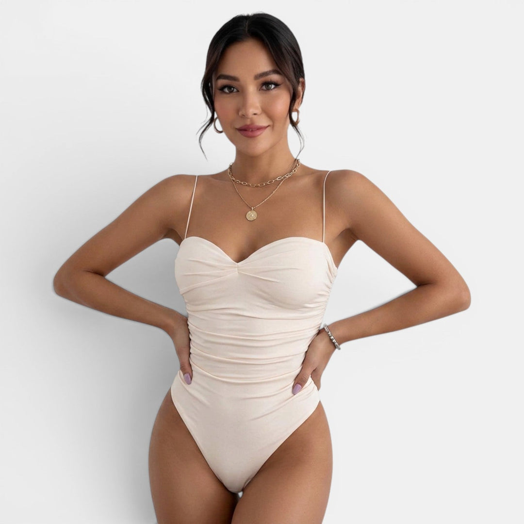 Bañador de una pieza para mujer, diseño estilizado, elegante y cómodo para la playa y piscina.