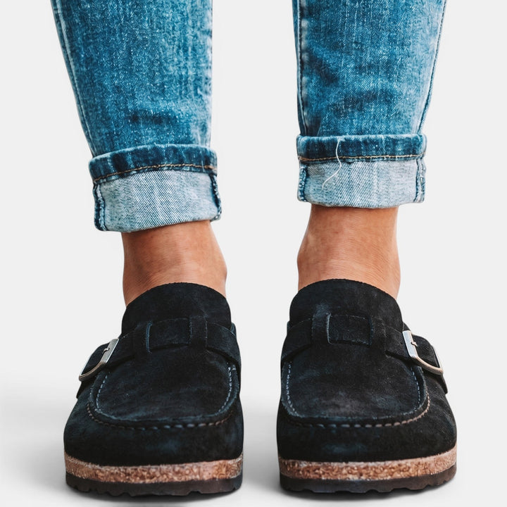 Sandalias de confort para mujer con hebilla, ergonómicas y ajustables, ideales para primavera.