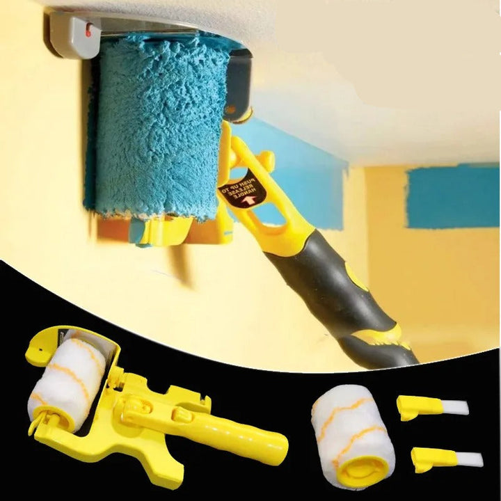 Kit rodillo de pintura RollMate™ para bordes perfectos. Pinta paredes rápido y limpio, ideal para bricolaje.