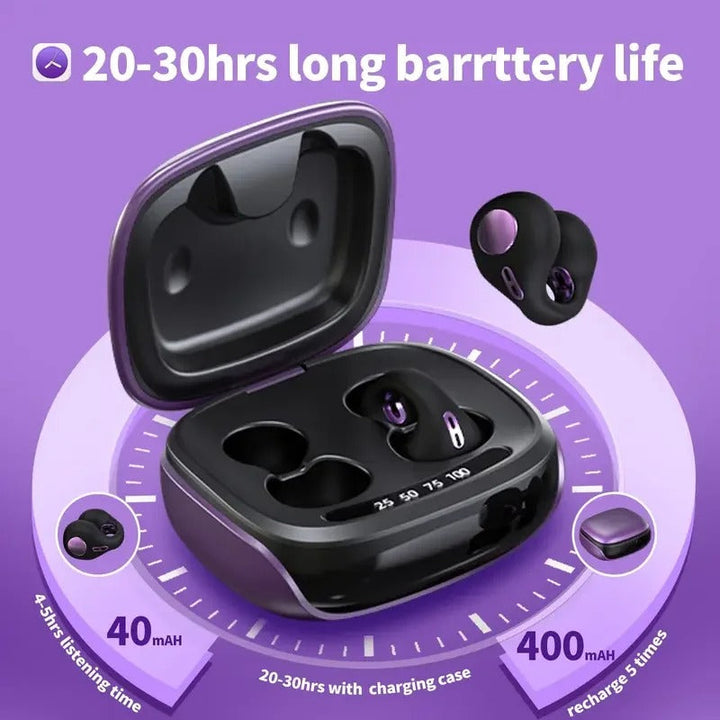 Audífonos conducción ósea para deporte. Inalámbricos Bluetooth, impermeables, ajuste seguro fitness.