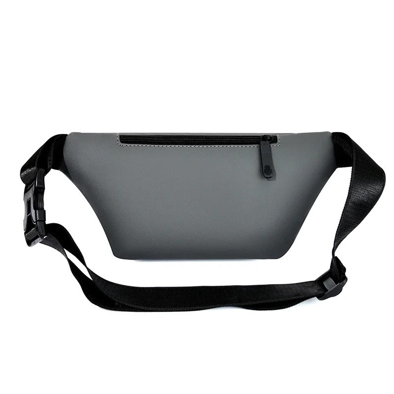 Bolsa de cintura para hombre, resistente al agua, versátil para ciclismo, senderismo y uso urbano.