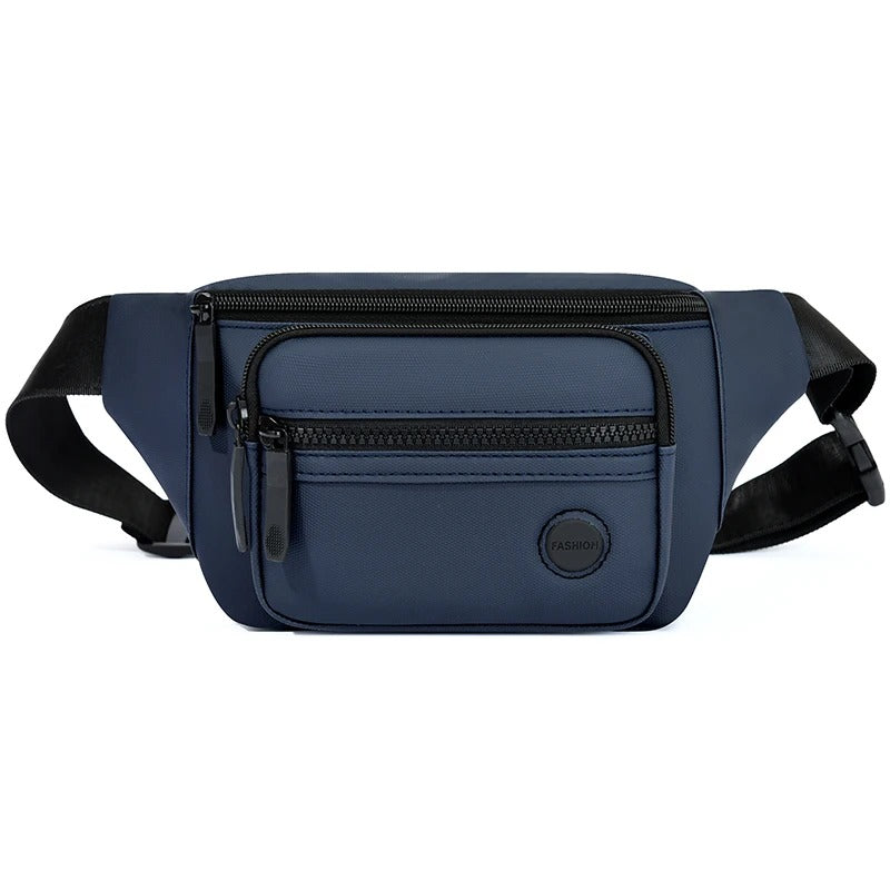 Riñonera bandolera hombre, multifuncional y resistente al agua, ideal para aventuras al aire libre.