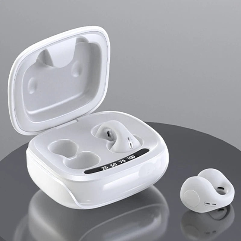 Audífonos impermeables de conducción ósea para nadar y correr. Bluetooth, oído abierto, ajuste unisex.