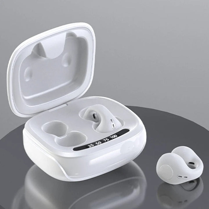 Audífonos impermeables de conducción ósea para nadar y correr. Bluetooth, oído abierto, ajuste unisex.