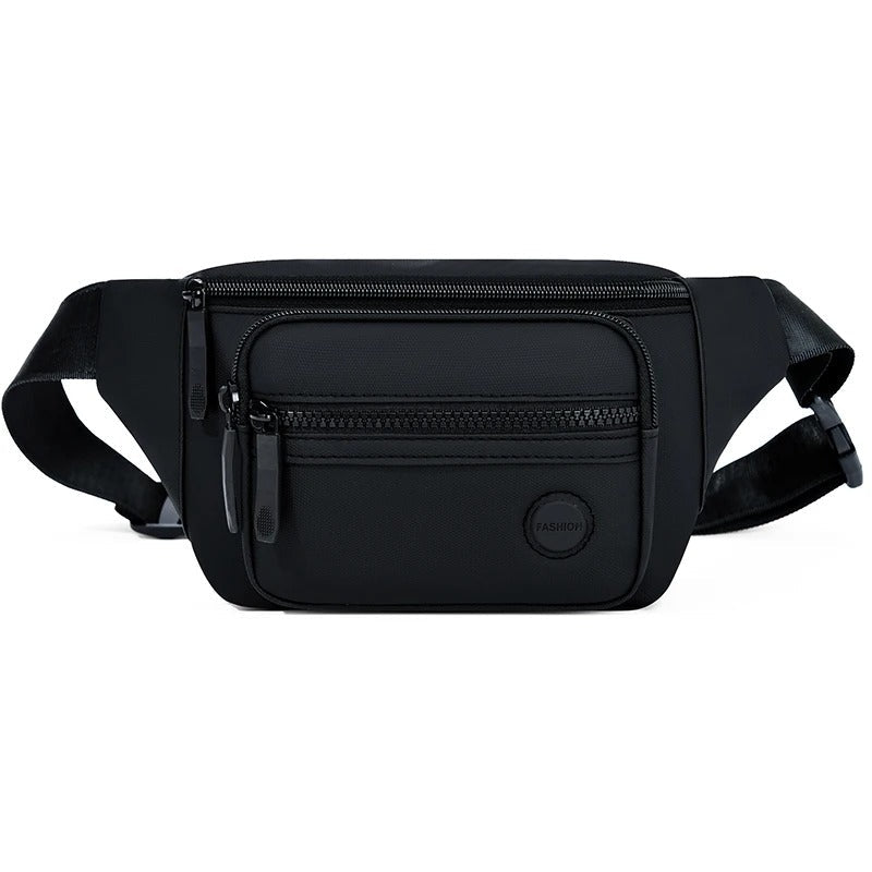 Riñonera deportiva hombre, resistente al agua, accesorio esencial para aventuras y excursiones.
