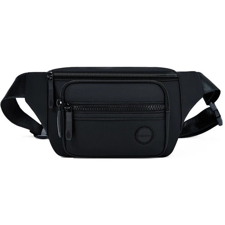 Riñonera deportiva hombre, resistente al agua, accesorio esencial para aventuras y excursiones.