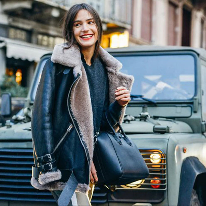 Chaqueta invernal de mujer talla grande. Gruesa y abrigada, perfecta para cualquier clima frío.