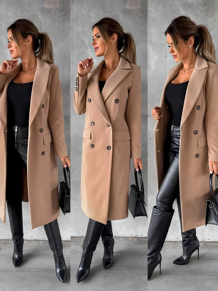 Abrigo de invierno para mujer, muy cálido. Estilo elegante y casual para enfrentar el frío con moda.