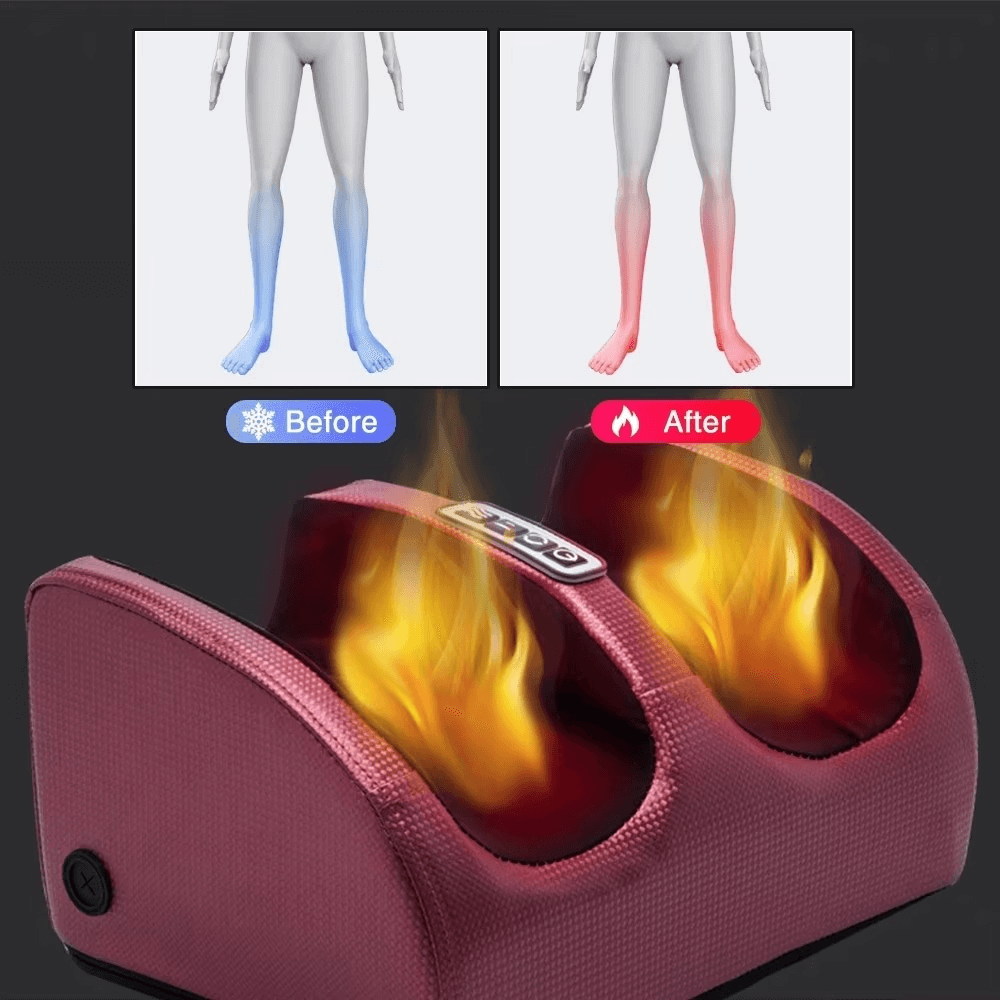 Masajeador multifunción eléctrico 3D Shiatsu. Úsalo en pies, piernas y brazos para bienestar y terapia.