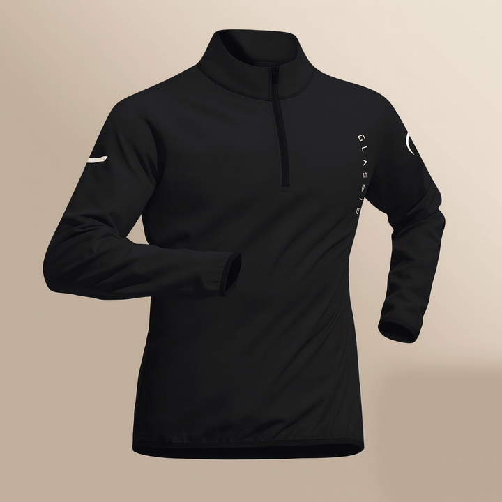 Moda activewear masculina: conjunto con cremallera frontal, transpirable y cómodo para entrenar.