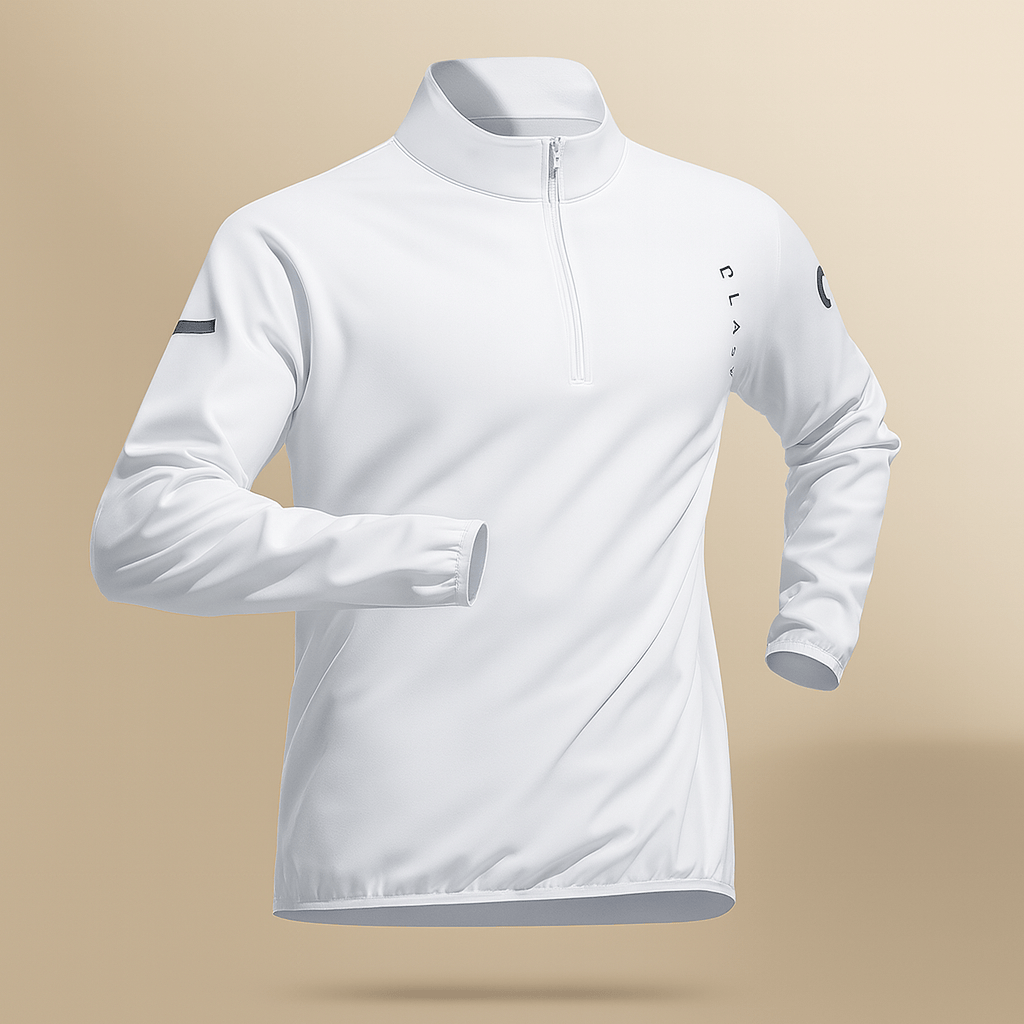 Conjunto de chándal blanco y negro para hombre, manga larga y pantalones, ropa fitness.