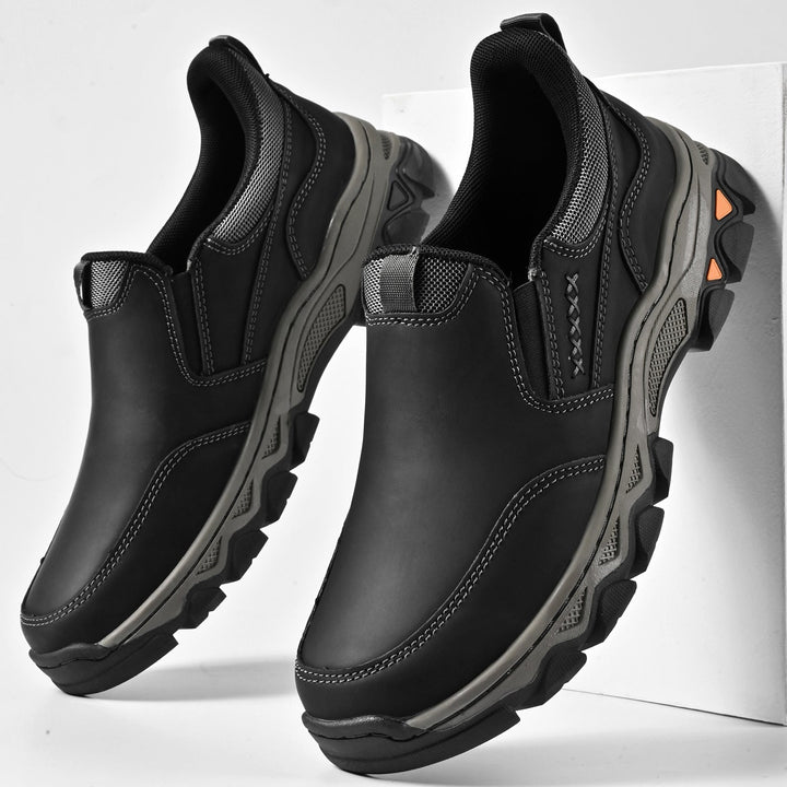 Calzado slip-on para hombre, ortopédico, con soporte de arco integrado y suela antideslizante para diario.
