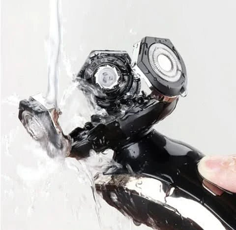 Afeitadora eléctrica para un afeitado suave sin irritación, perfecta para el cuidado masculino y la higiene.
