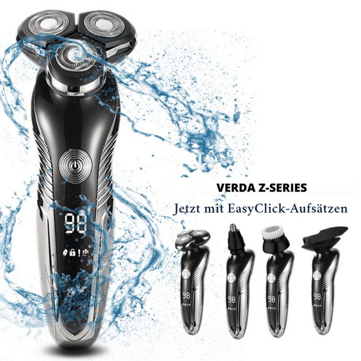 Disfruta de un afeitado sin irritación con esta afeitadora eléctrica para hombre, ideal para uso húmedo/seco.