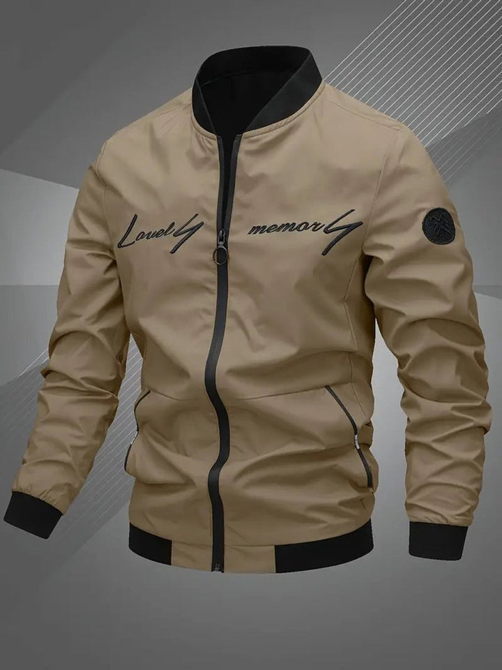 Chaqueta bomber casual para hombre con cremallera, ideal para el estilo diario.