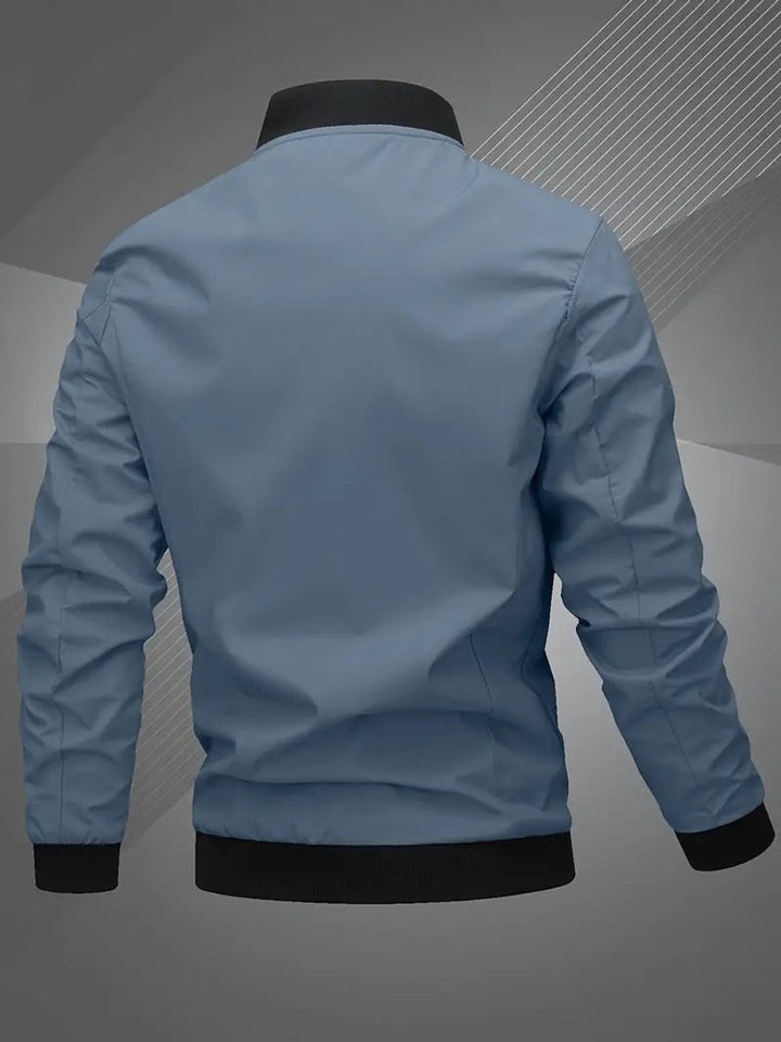 Chaqueta bomber casual y cómoda para hombre con cremallera, ideal para el día a día.