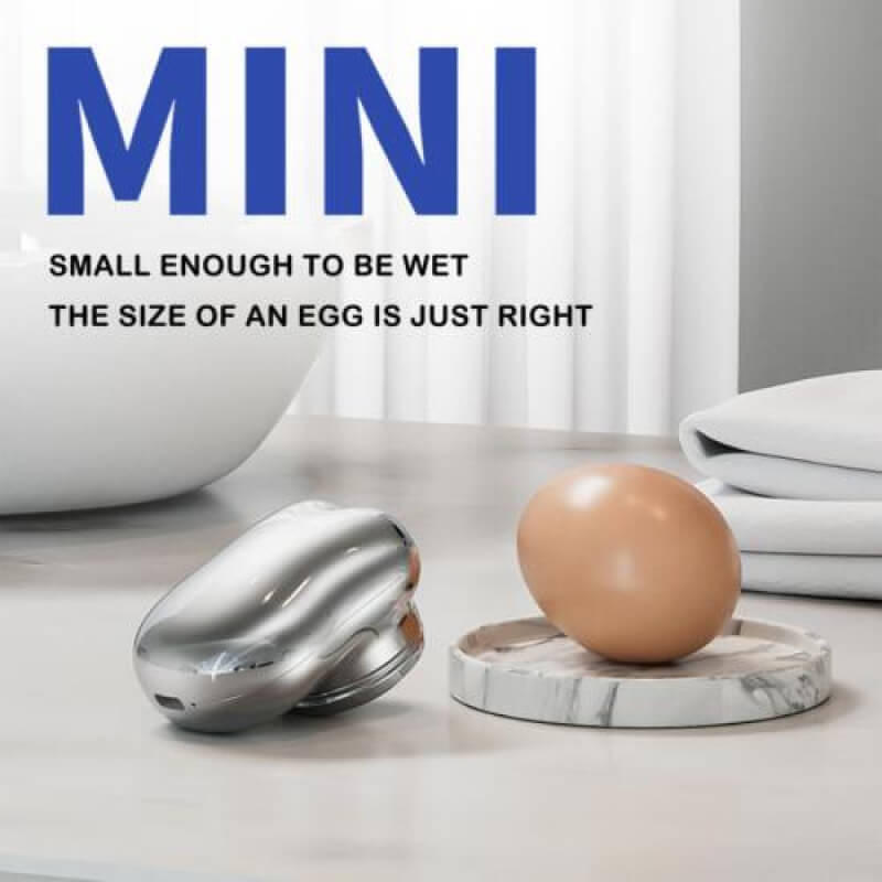Afeitadora eléctrica mini para hombres, ideal para recortar barba y cuidado personal.