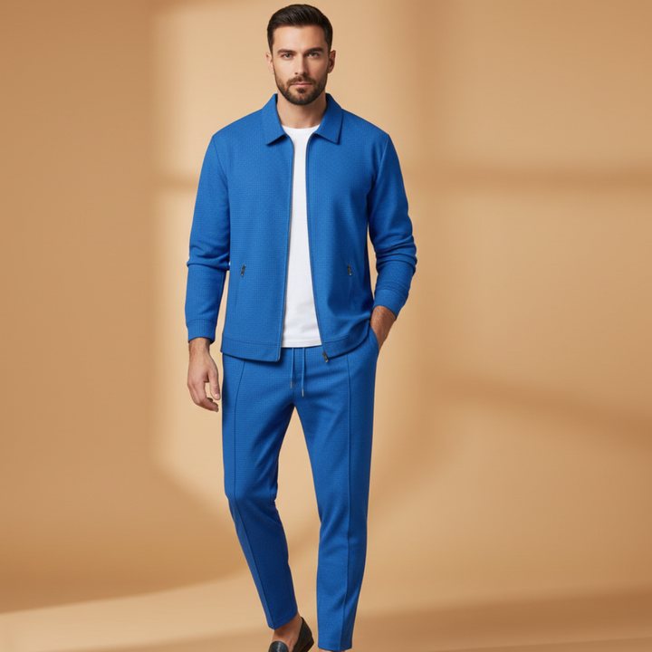 Chaqueta de chándal para hombre, estilo moderno, versátil para entrenamiento o ropa casual de verano.