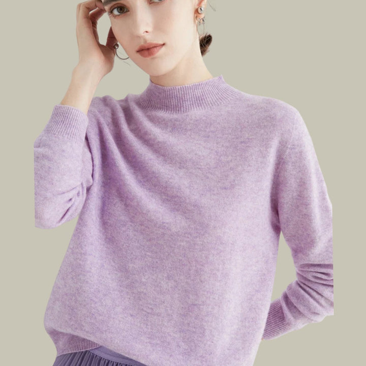 Jersey de cuello alto merino para mujer, imprescindible para el armario de invierno.