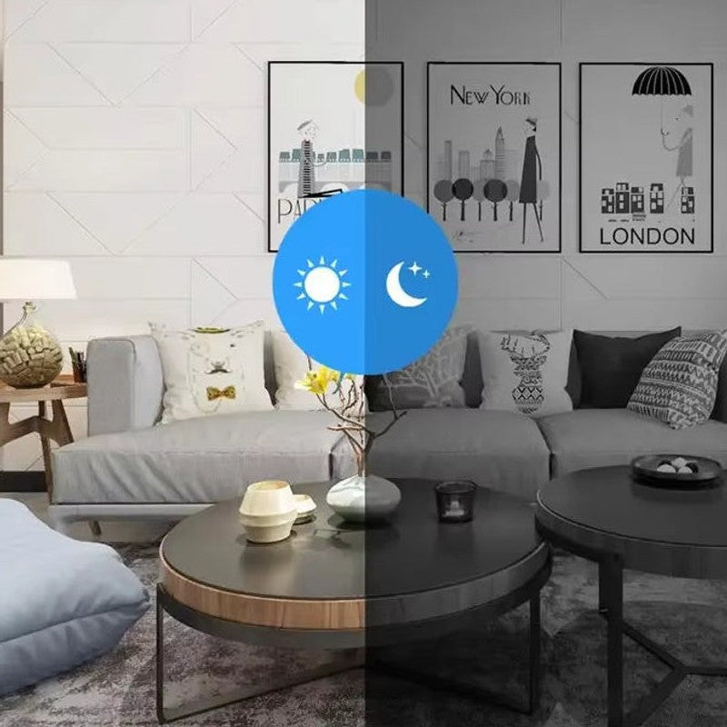 Cámara de seguridad mini compacta 1080p para discreta vigilancia inalámbrica en interiores.