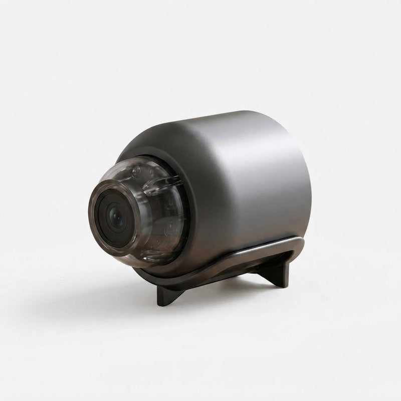 Cámara de seguridad inalámbrica mini 1080p para hogar inteligente, con visión nocturna clara.