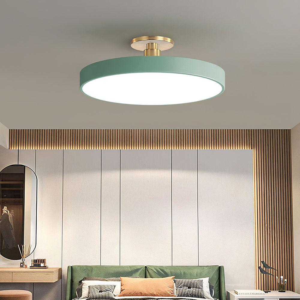 Lámpara de techo LED regulable, eficiencia energética para luz ambiente cómoda.