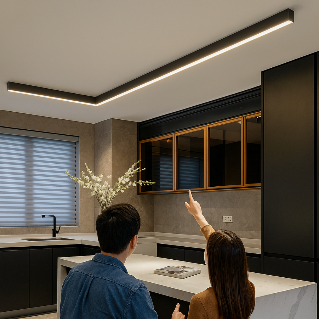 Lámpara de techo LED de diseño escandinavo. Perfecta para salón o cocina.