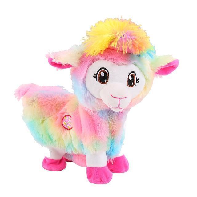 Llama bailarina interactiva para niños con música y movimiento. Juguete musical divertido.