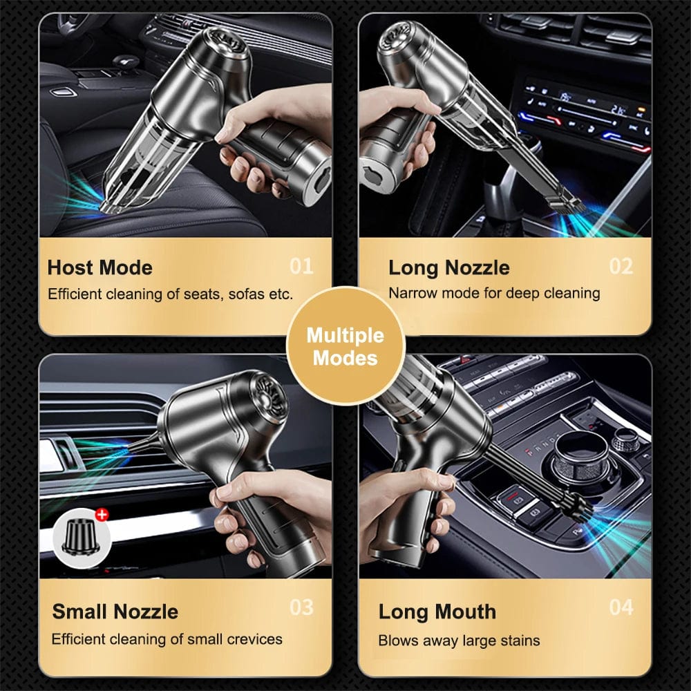 Soplador y aspiradora de coche portátil, sin cable, para una limpieza automotriz completa. [[lstfy-media:10]]