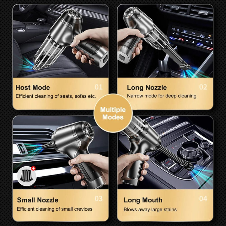 Soplador y aspiradora de coche portátil, sin cable, para una limpieza automotriz completa. [[lstfy-media:10]]