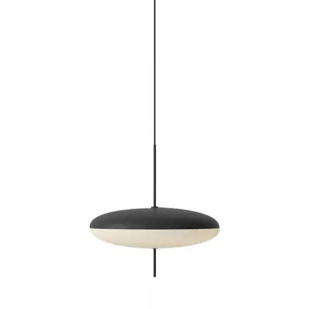 Lámpara colgante moderna de vidrio, estilo minimalista para interior y decoración del hogar.