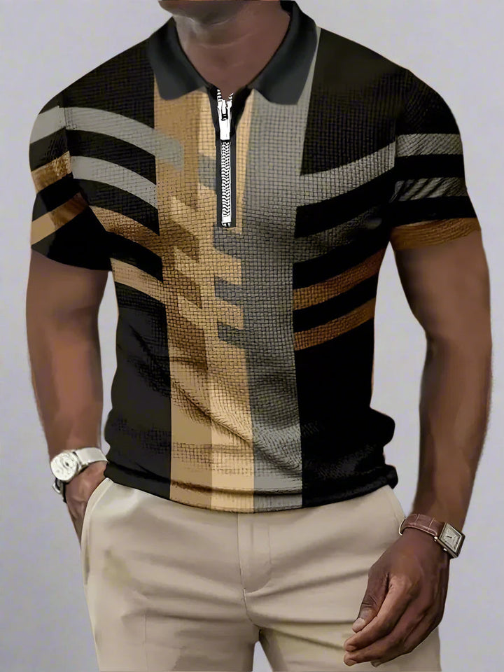 Polo básico de manga corta para hombre, ideal para estilo casual o elegante y máxima comodidad en verano.