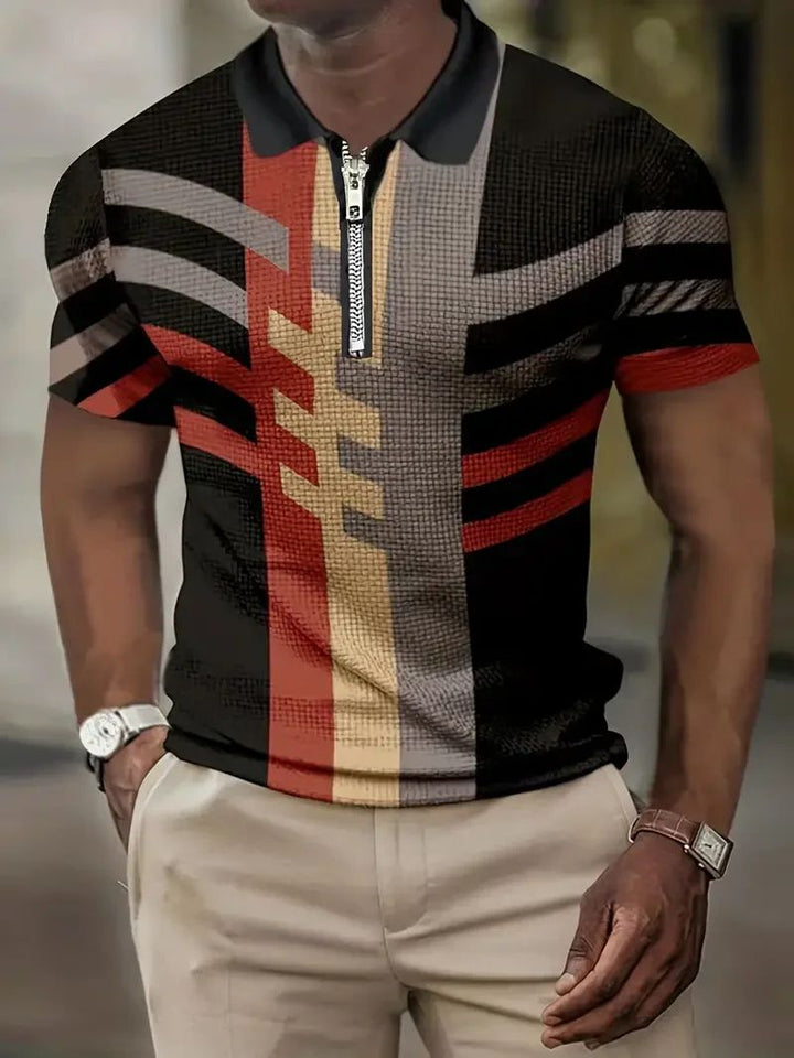 Elegante polo de hombre de manga corta, básico y cómodo, ideal para un estilo casual de verano con cuello clásico.