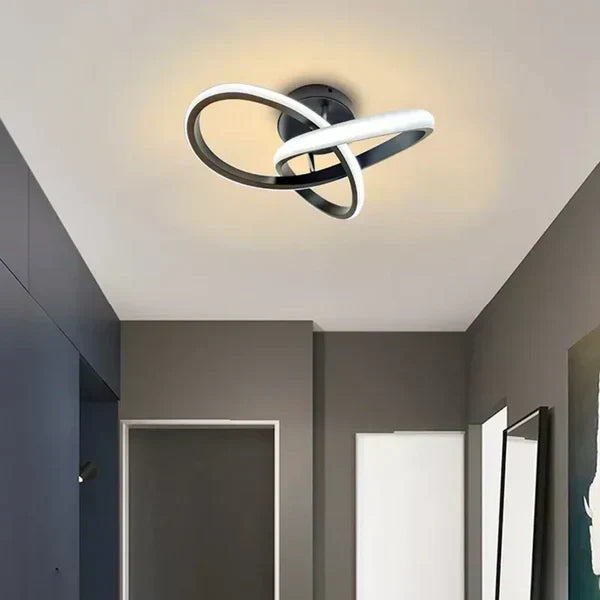Iluminación LED de techo, lámpara moderna y elegante para decoración interior del hogar.