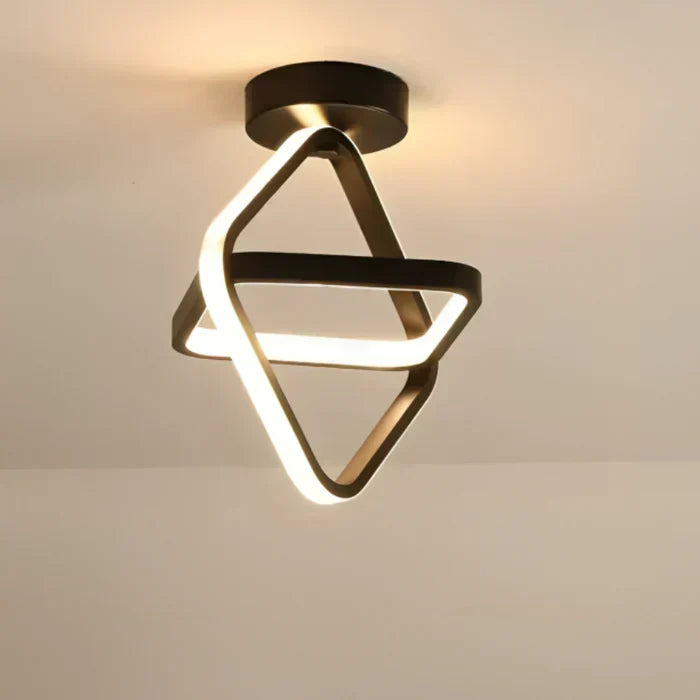 Iluminación de techo LED moderna, lámpara eficiente 24cm para un hogar con estilo.