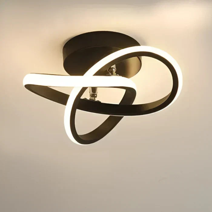 Lámpara LED de techo 24cm, estilo minimalista y diseño moderno para decoración del hogar.