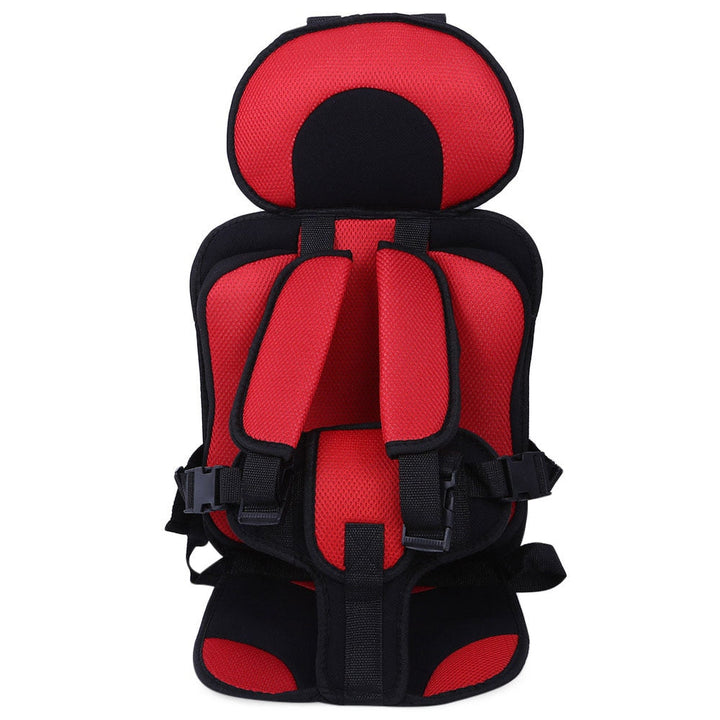 Perfil de silla de auto para niños, mostrando reclinación multi-posición y protección de impacto lateral.