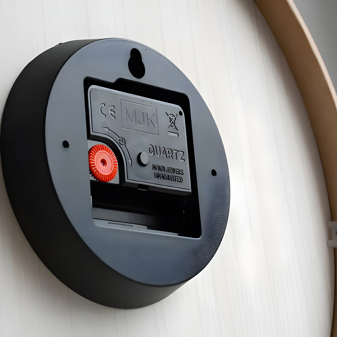 Reloj de pared moderno y silencioso. Forma redonda para decoración de sala, dormitorio u oficina.