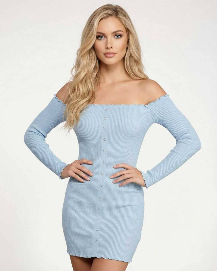 Vestido mini bodycon blanco acanalado para mujer. Estilo elegante sin mangas, perfecto para noche o cóctel.