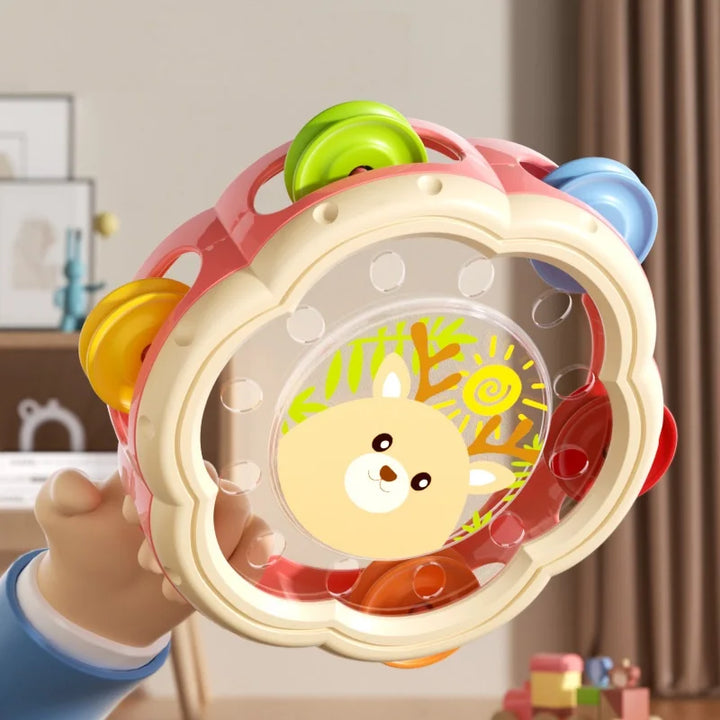 Set de instrumentos musicales Montessori de madera para bebés 6-12 meses. Juguete educativo sensorial.