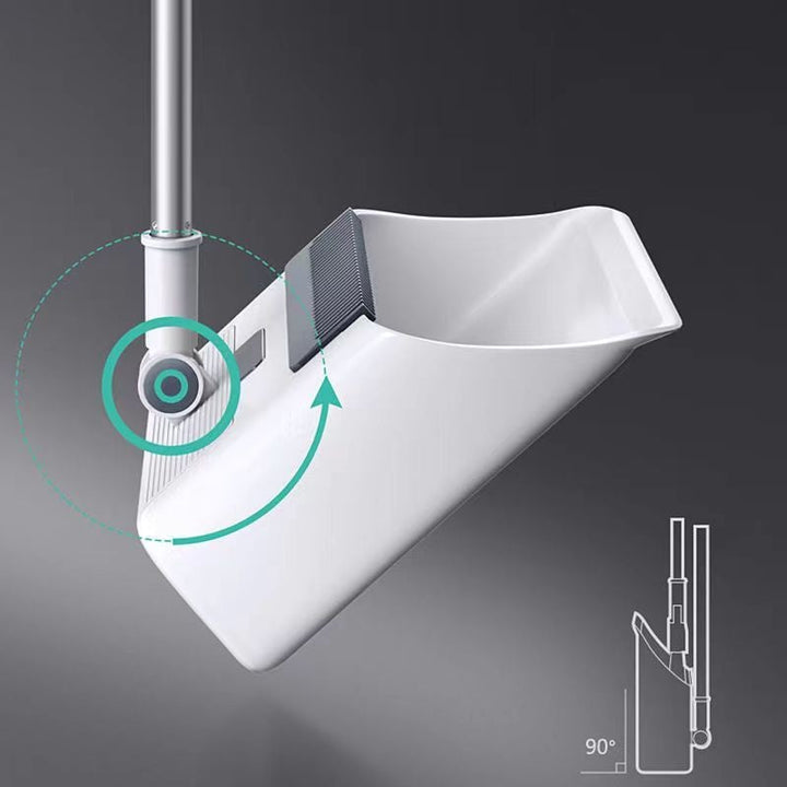 Herramientas de limpieza duraderas: escoba, recogedor y cepillo para un hogar limpio y ordenado.
