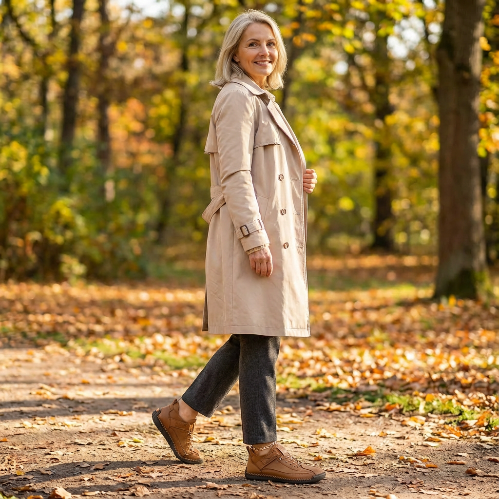 Zapatillas ortopédicas de mujer con estilo, combinan moda y beneficios de salud.