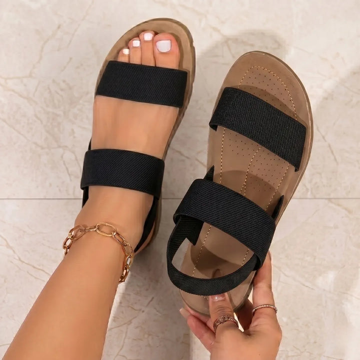 Sandalias elásticas ligeras para mujer. Comodidad superior y ajuste perfecto para el verano casual.