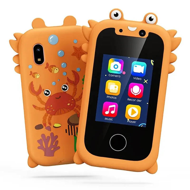 Teléfono inteligente seguro para niños con cámara digital, juegos educativos y reproductor MP3. Juguete interactivo.