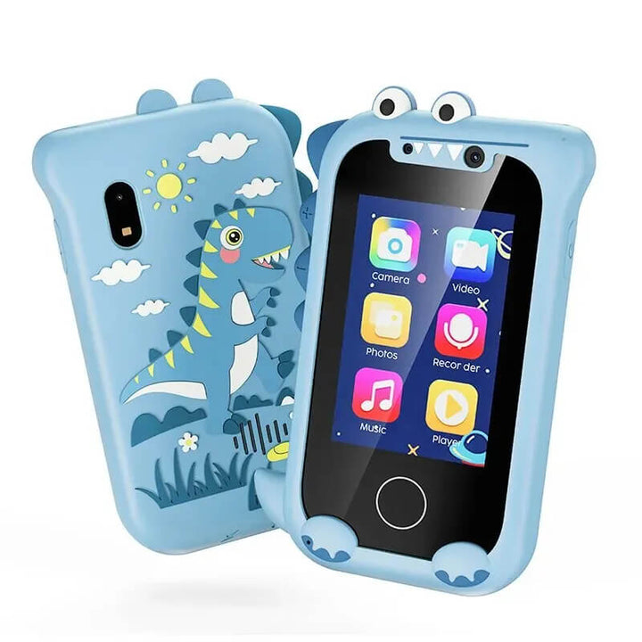 Regalo ideal: teléfono seguro para niños con juegos, cámara de fotos y funciones de aprendizaje. Pantalla táctil.