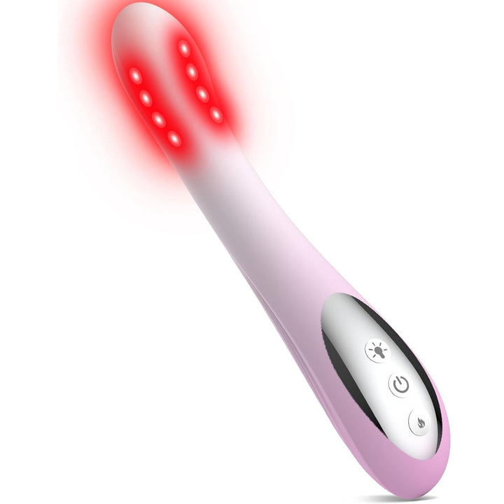 Dispositivo de bienestar íntimo: luz roja, azul, amarilla y calor terapéutico.