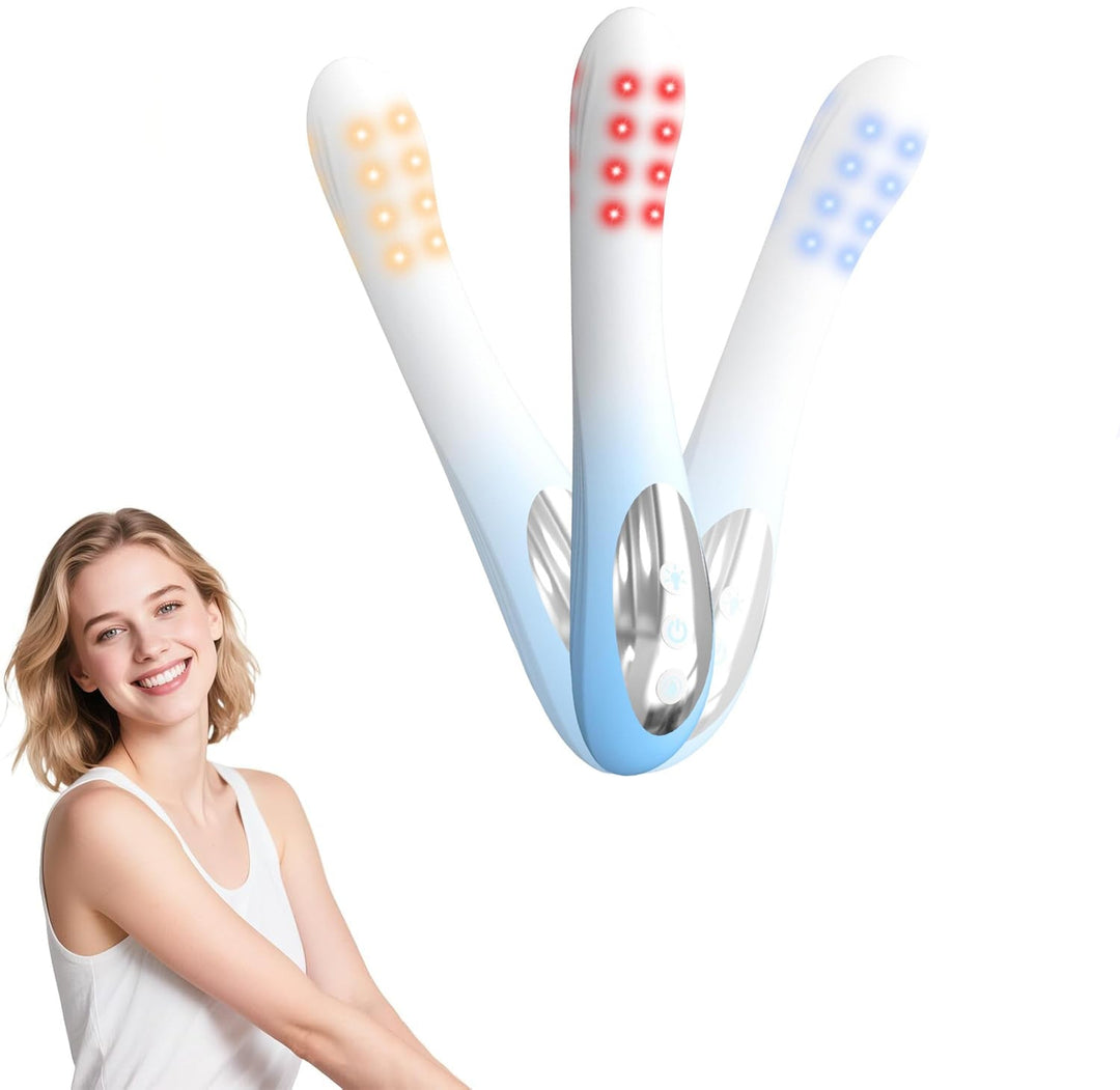Terapia de luz para higiene íntima y cuidado personal con este dispositivo femenino.