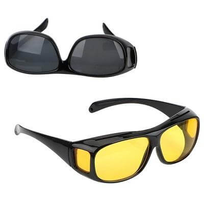Gafas de conducción nocturna con tecnología antirreflejo, ofrecen visión clara y segura.